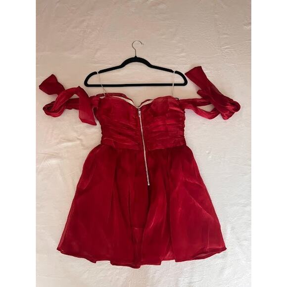 Shareen Collections Australia Kyli Red Mini Dress Size 8 New with Tags - Picture 2 of 9